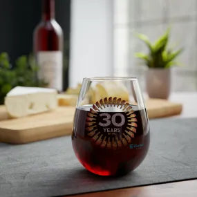 Blue Rain Gallery 30th Anniversary Wine Glass
