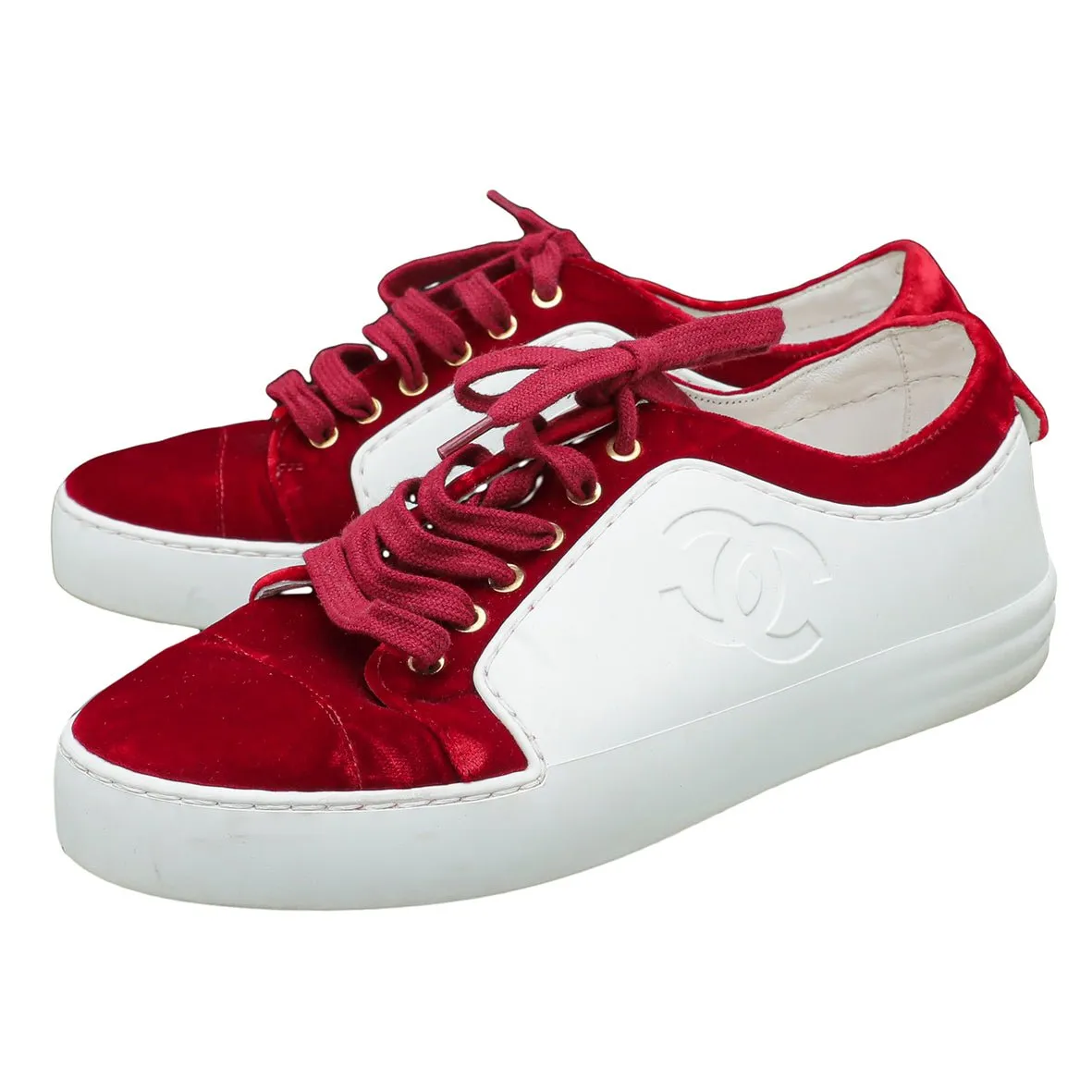 Chanel Bicolor CC Low Top Sneaker 36