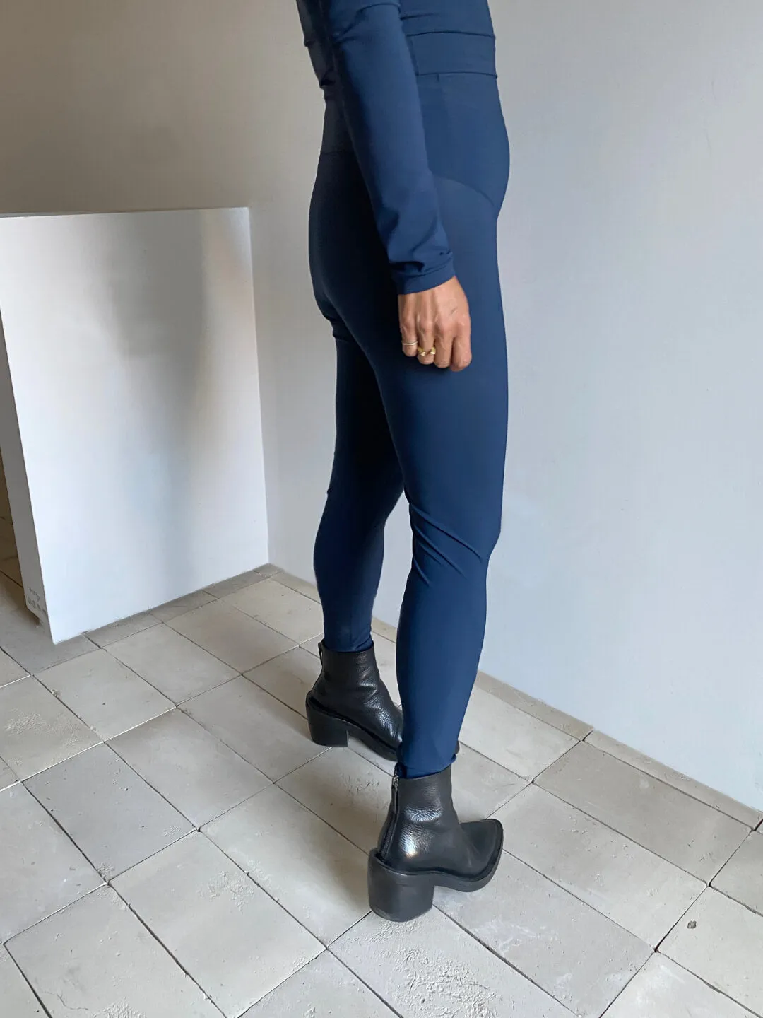 High Top Legging in Matte Indigo