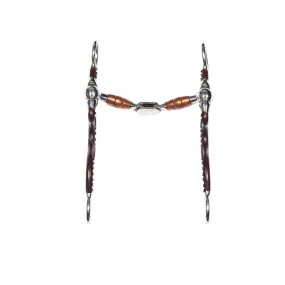 IMBOCCATURA WESTERN CON RULLO IN RAME MARRONE