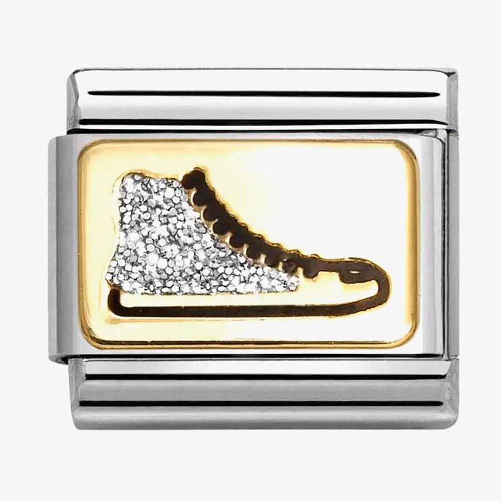 NOMINATION Classic Silver Glitter High Top Shoe Charm