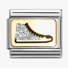 NOMINATION Classic Silver Glitter High Top Shoe Charm