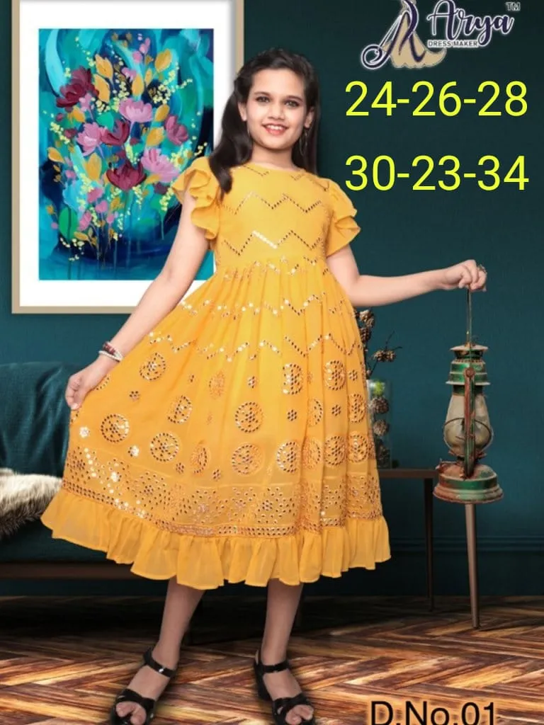 Party Wear Kids Western Dress