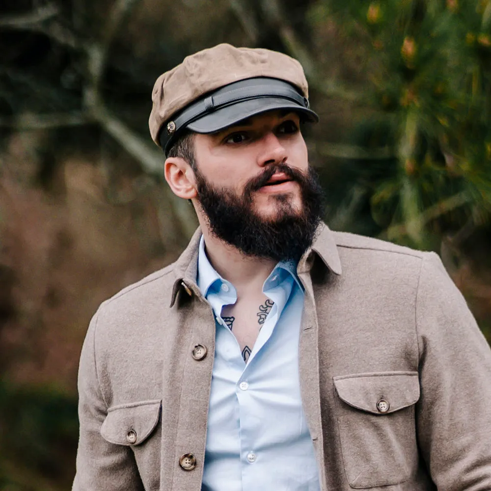 Rebel Motorcycle Cap - British Tan Wholesale