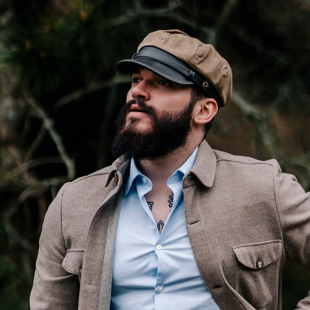 Rebel Motorcycle Cap - British Tan Wholesale