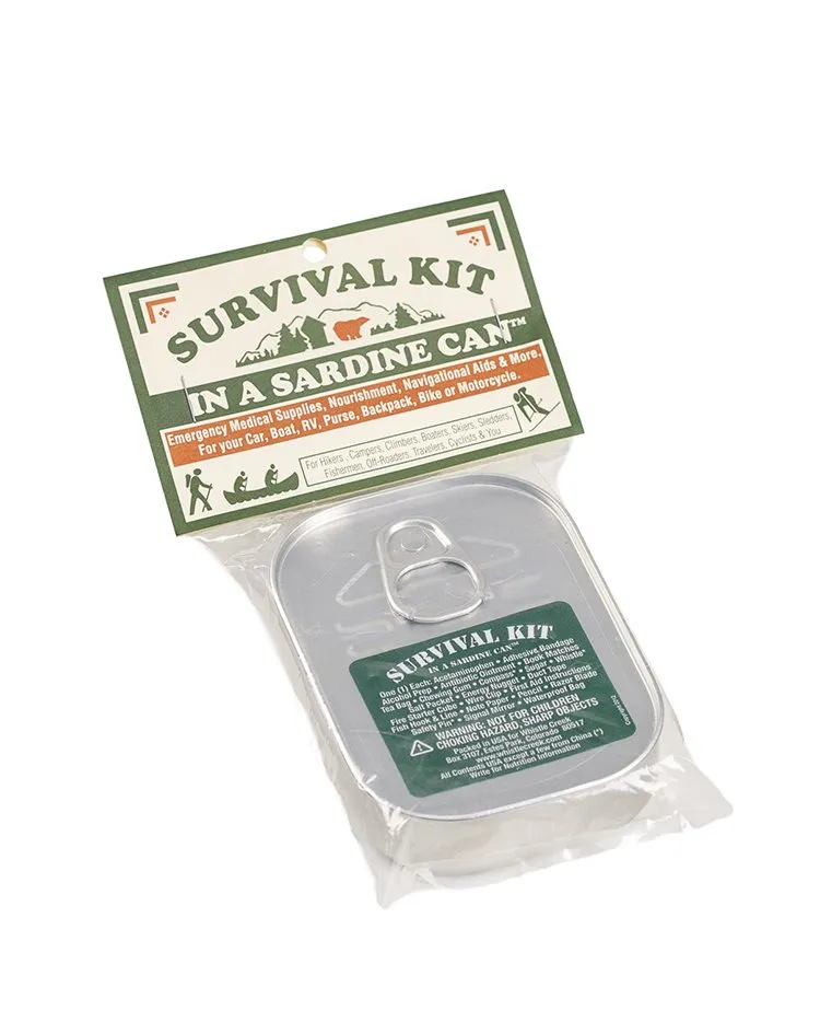 Survival Kit in a Sardine Can