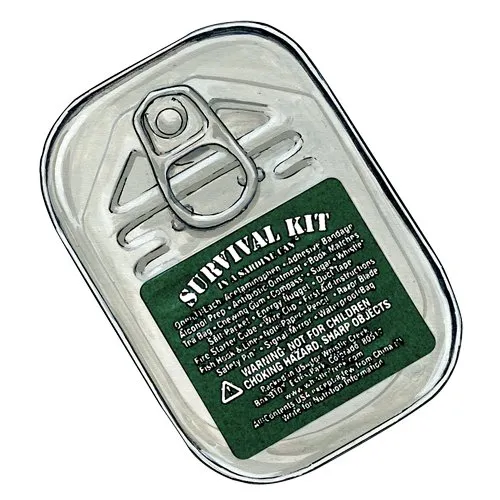 Survival Kit in a Sardine Can